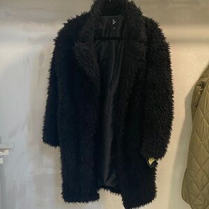 Art Class Black Teddy Jacket Girl XL